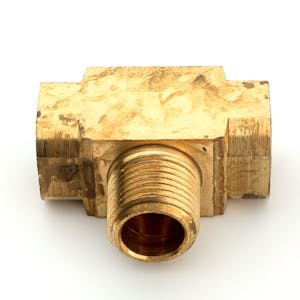 1/2" FPT x 1/2" FPT x 1/2" MPT Brass Male Branch Tee