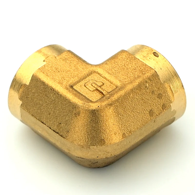 1/8" FPT Brass 90° Union Elbow