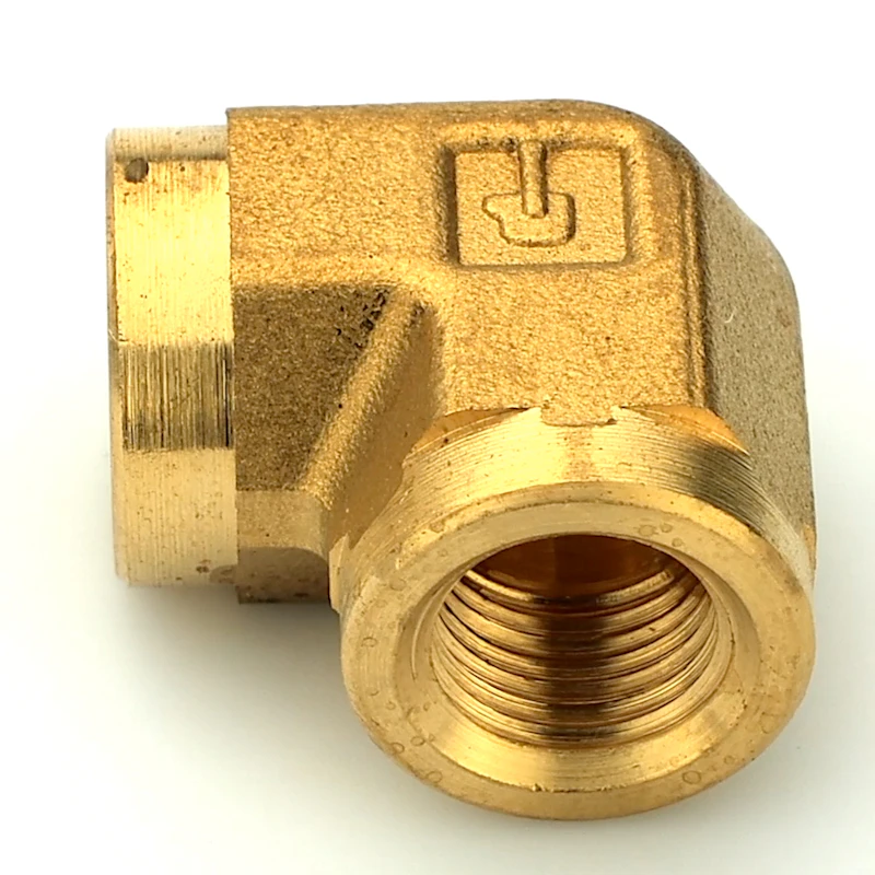 1/8" FPT Brass 90° Union Elbow
