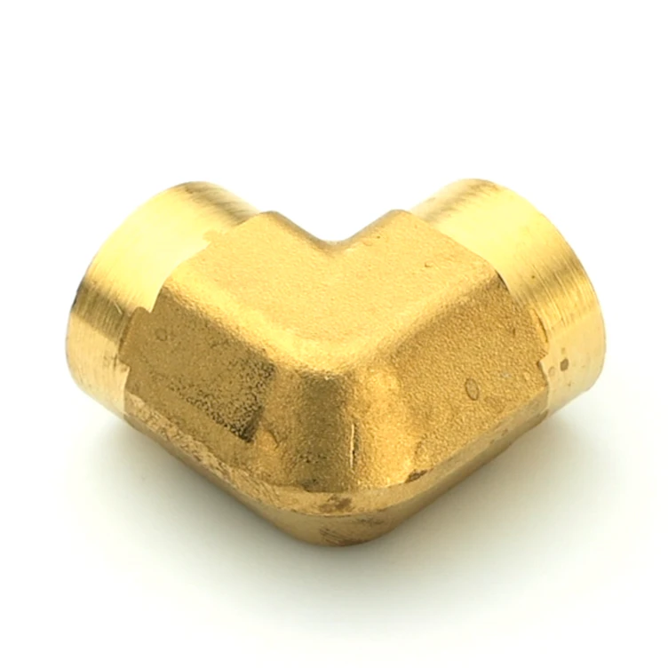 1/4" FPT Brass 90° Union Elbow