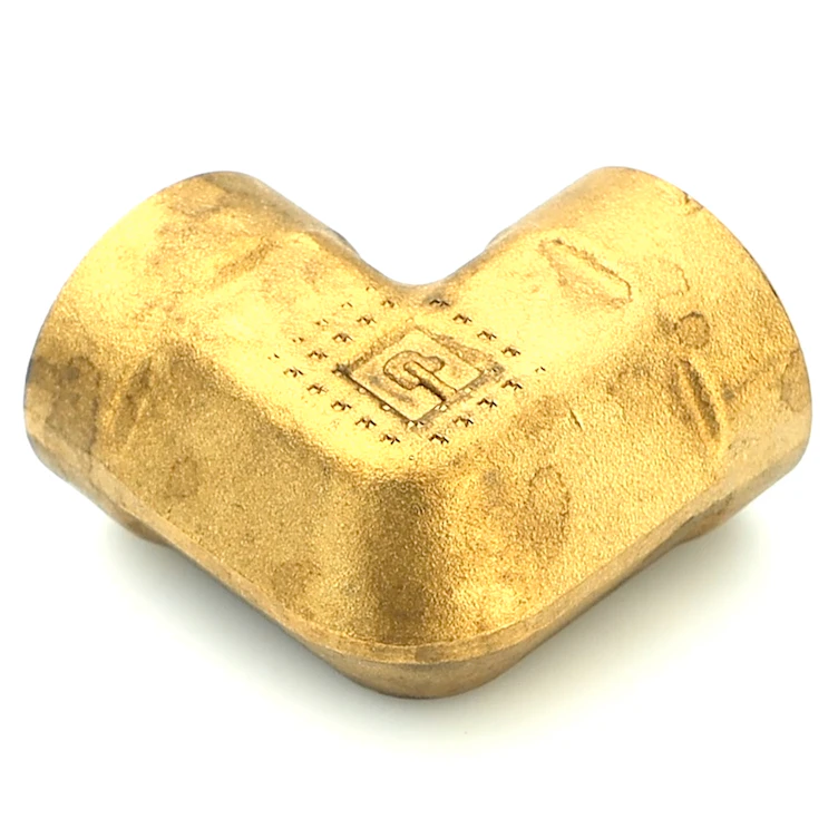 3/8" FPT Brass 90° Union Elbow
