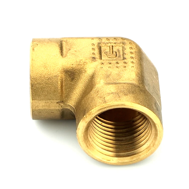 3/8" FPT Brass 90° Union Elbow