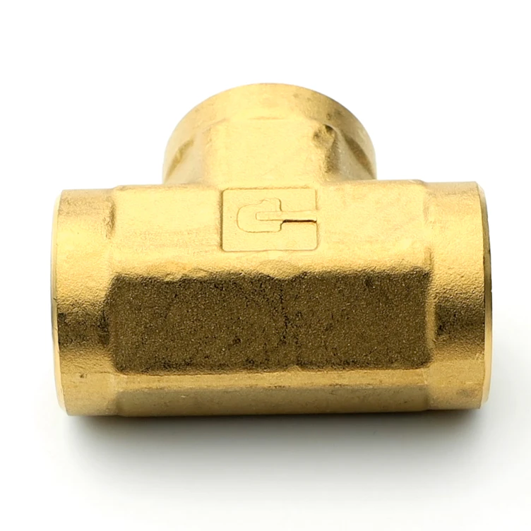 1/2" FPT Brass Union Tee
