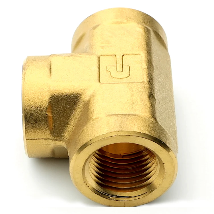 1/2" FPT Brass Union Tee