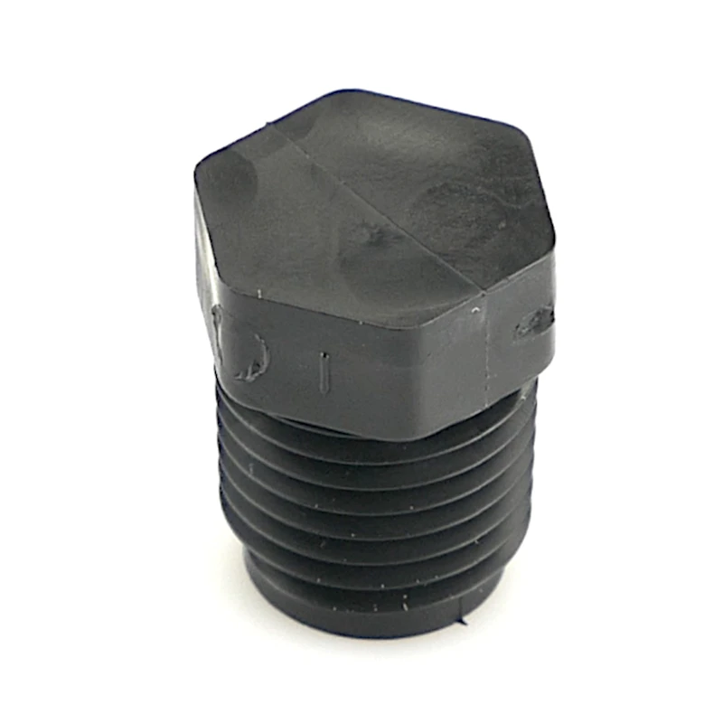 1/4" NPT Black HDPE Plug