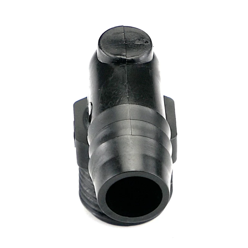 3/8" NPT x 1/2" Hose ID Black HDPE Elbow