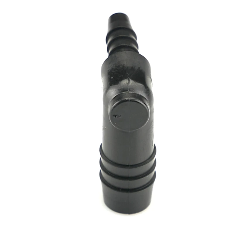 1/2" Hose ID x 1/4" Hose ID Black HDPE Elbow