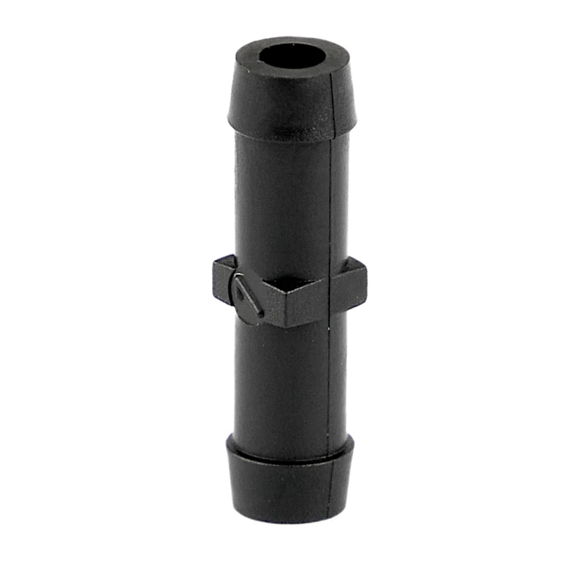 1/8" Hose ID x 1/8" Hose ID Black HDPE Connector