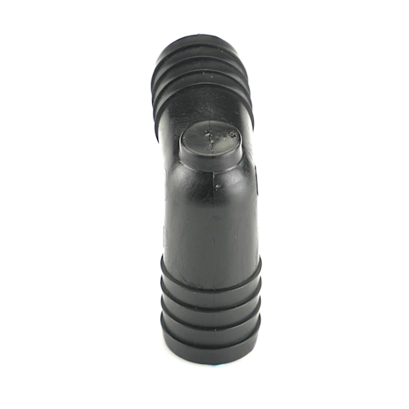 3/4" Hose ID x 3/4" Hose ID Black HDPE Elbow