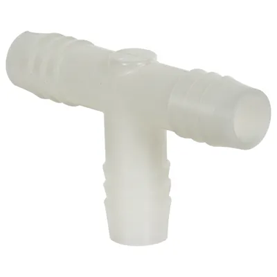 1/2" Hose Barb x 1/2" Hose Barb x 1/2" Hose Barb Natural Polypropylene Tee Connector