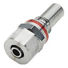 3/8" ID x 1/2" OD Compression Nut Chrome Plated Brass Valve Insert - Red (Body Sold Separately)