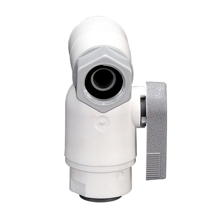 3/8" Tube OD x 3/8" Male Compression x 3/8" Female Compression LIQUIfit™ VAS Angled Stop Valve