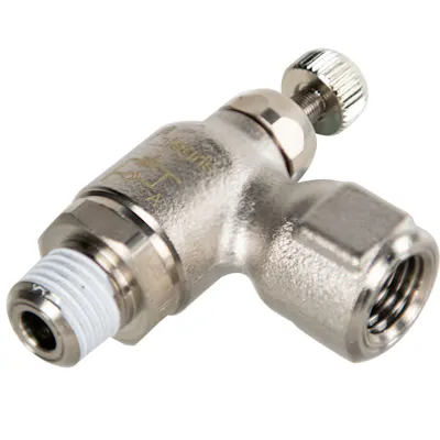 1/4" MNPT x 1/4" MNPT Metal Flow Control - Meter Out