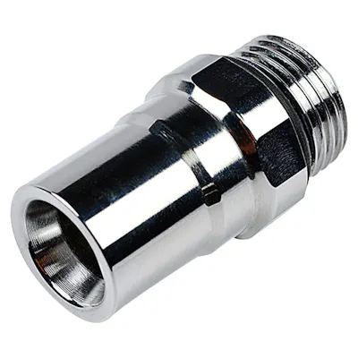 SAE-8 BLQ4 Chrome-plated Brass Valve Body (Insert Sold Separately)