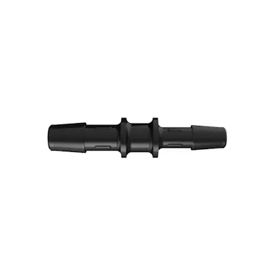 5/16" x 1/4" Tube ID Black Nylon Reduction Coupler