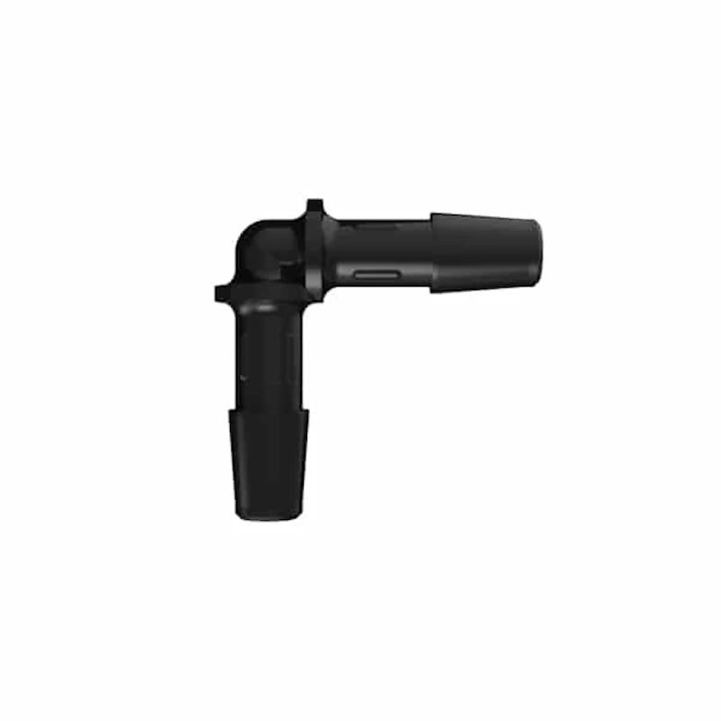 1/4" Tube ID Black Nylon Elbow