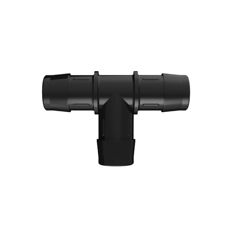 1" x 1" x 1" Tube ID Black Nylon Tee