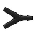 3/32" x 3/32" x 3/32" Tube ID Black Nylon Y