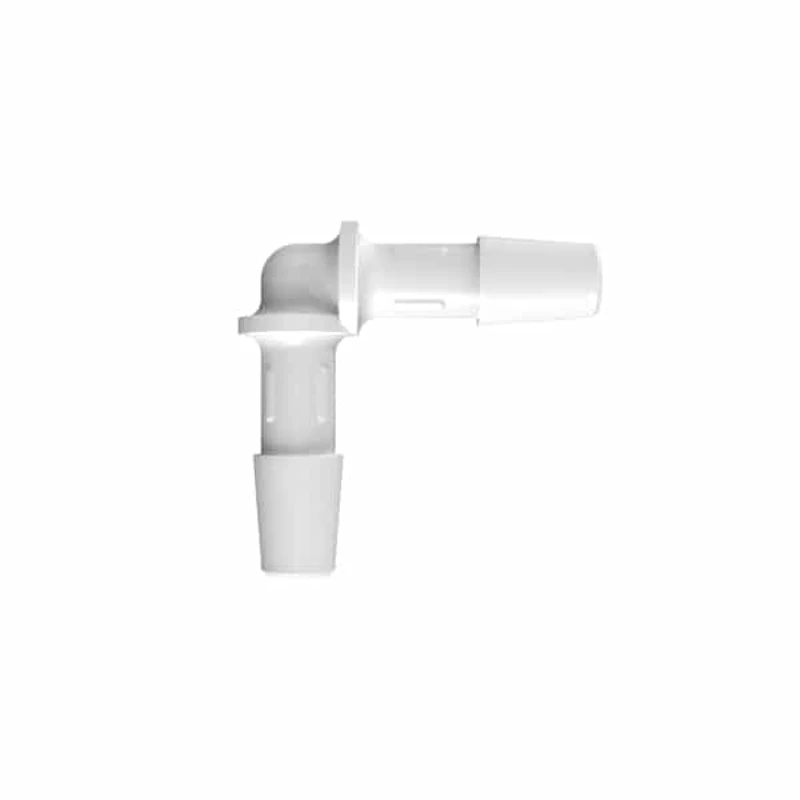 1/4" Tube ID Natural Kynar® Elbow