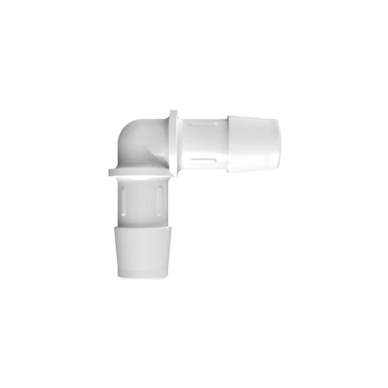 1/2" Tube ID Natural Kynar® Elbow