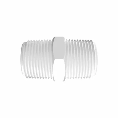 3/4" NPT Natural Polypropylene Nipple