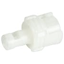 1/16" Hose Barb Acetal In-Line Coupling Body - Straight Thru (Insert Sold Separately)