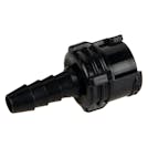 1/8" Hose Barb Acetal Black In-Line Coupling Body - Straight Thru (Insert Sold Separately)