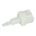 3mm Hose Barb Acetal Metric In-Line Coupling Body - Straight Thru (Insert Sold Separately)