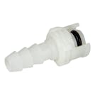 5mm Hose Barb Acetal Metric In-Line Coupling Insert - Straight Thru (Body Sold Separately)