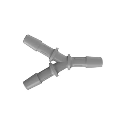 1/4" Gray PVDF Y Connector