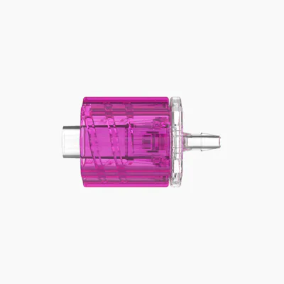 1/16" Hose Barb Male Stationary Lock & Nut Assemblies - Rose