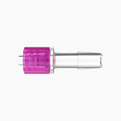 1/4" Hose Barb Male Rotating Lock & Nut Assemblies - Rose