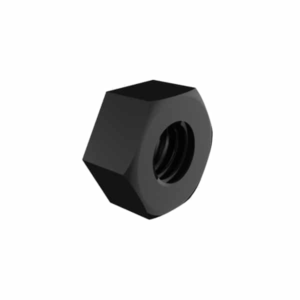 Black Nylon Hex Nut for Panel Mount Adapters