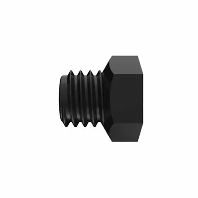 10-32 UNF Black Nylon Threaded Plug