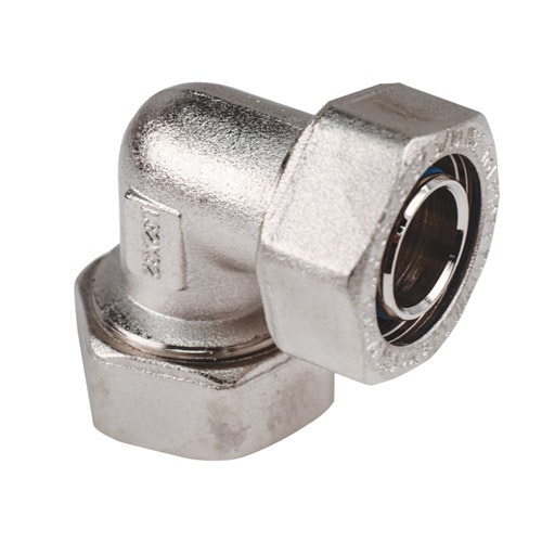 3/4" D1 x 3/4" D1 Duratec® Nickel Plated Brass 90° Elbow