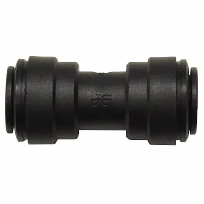 1/4" Black Polypropylene Union Connector