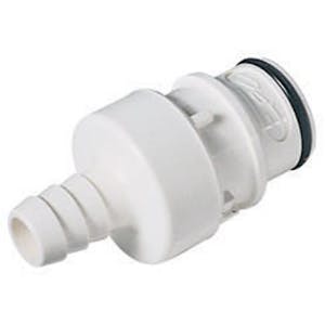 3/4" In-Line Hose Barb HFC 35 Series Polysulfone Coupling Insert - Shutoff (Body Sold Separately)