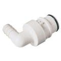 3/8" Hose Barb HFC 35 Series Polysulfone Elbow Coupling Insert - Shutoff (Body Sold Separately)