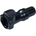 3/4" In-Line Hose Barb HFC 57 Series Polysufone Coupling Body - Straight Thru (Insert Sold Separately)