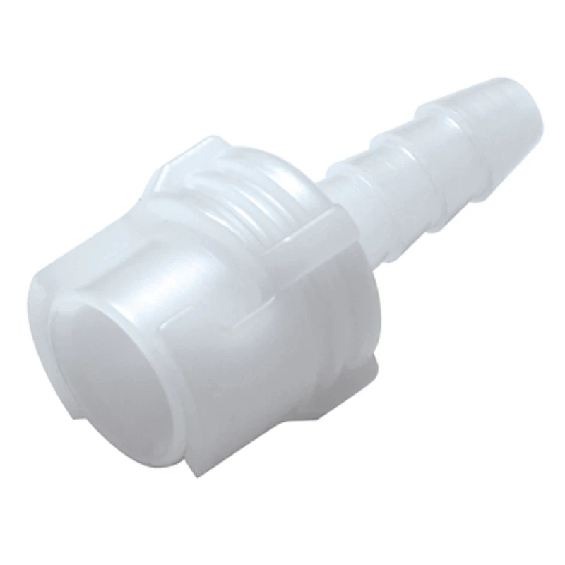 1/8" Hose Barb SMC Series Subminiature Acetal In-Line Coupling Body - Straight Thru (Insert Sold Separately)