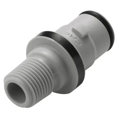 1/8" MNPT NS212 Series Non-Spill Polypropylene Valved Coupling Insert (Body Sold Separately)