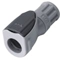 1/8" OD In-line with a 1/4-28 Flat Bottom Port NS1 Series Polypropylene Coupling Body (Insert Sold Separately)