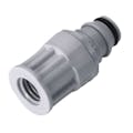 1/8" OD In-line with a 1/4-28 Flat Bottom Port NS1 Series Polypropylene Coupling Insert (Body Sold Separately)