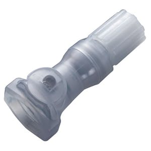 1/4" Flare Compression CQH Series Polypropylene In-Line Coupling Body - Shutoff (Insert Sold Separately)