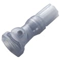 1/4" Flare Compression CQH Series Polypropylene In-Line Coupling Body - Shutoff (Insert Sold Separately)