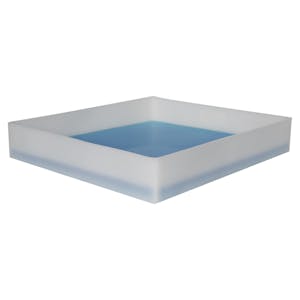 2-1/2 Gallon Shallow Tray with Straight Edge - 17-1/2" L x 15-1/2" W x 3" Hgt.
