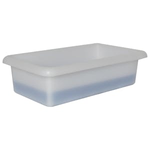 1-1/8 Gallon Shallow Tray with Rolled Edge - 15" L x 8-1/2" W x 4" Hgt.