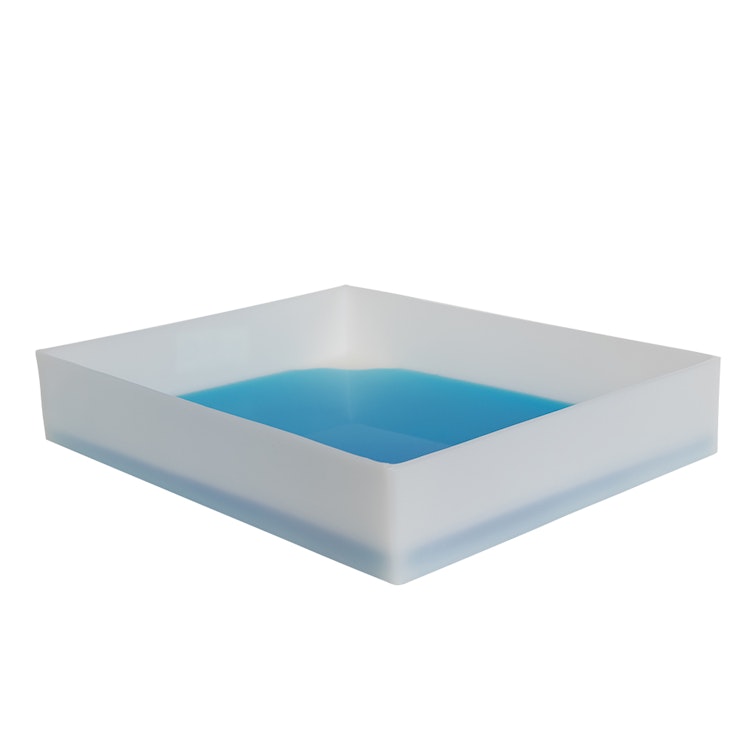 1-3/4 Gallon Shallow Tray with Straight Edge - 16-5/8" L x 12-5/8" W x 3" Hgt.