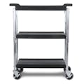Small 3 Shelf Black Fold 'N Go® Cart