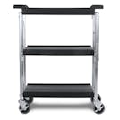 Large 3 Shelf Black Fold 'N Go® Cart